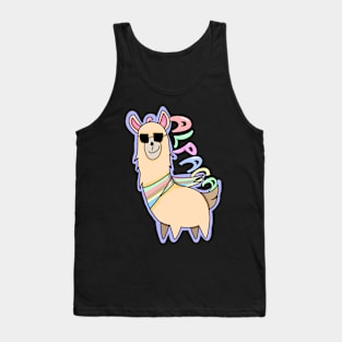 Alpaca cute animal Tank Top